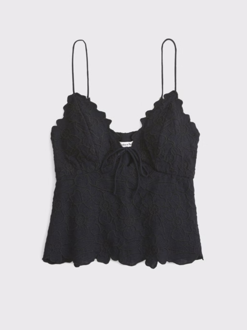A&F Bella Bra Free Tie Front Cami